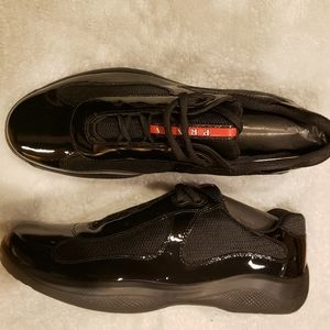 Authentic Prada VERNICE+BIKE- Black size 10